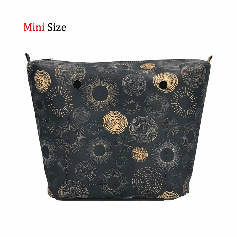 Summer Classic Mini Lining Zipper Waterproof Pocket Colorful inner insert interior for obag o bag EVA women handbag accessories 