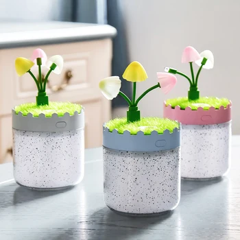 

Mini 300ml USB Mushroom Light shape Air Purifier Diffuser Ultrasonic Cool Mist Aroma Humidifier Mist Maker Foger for home office