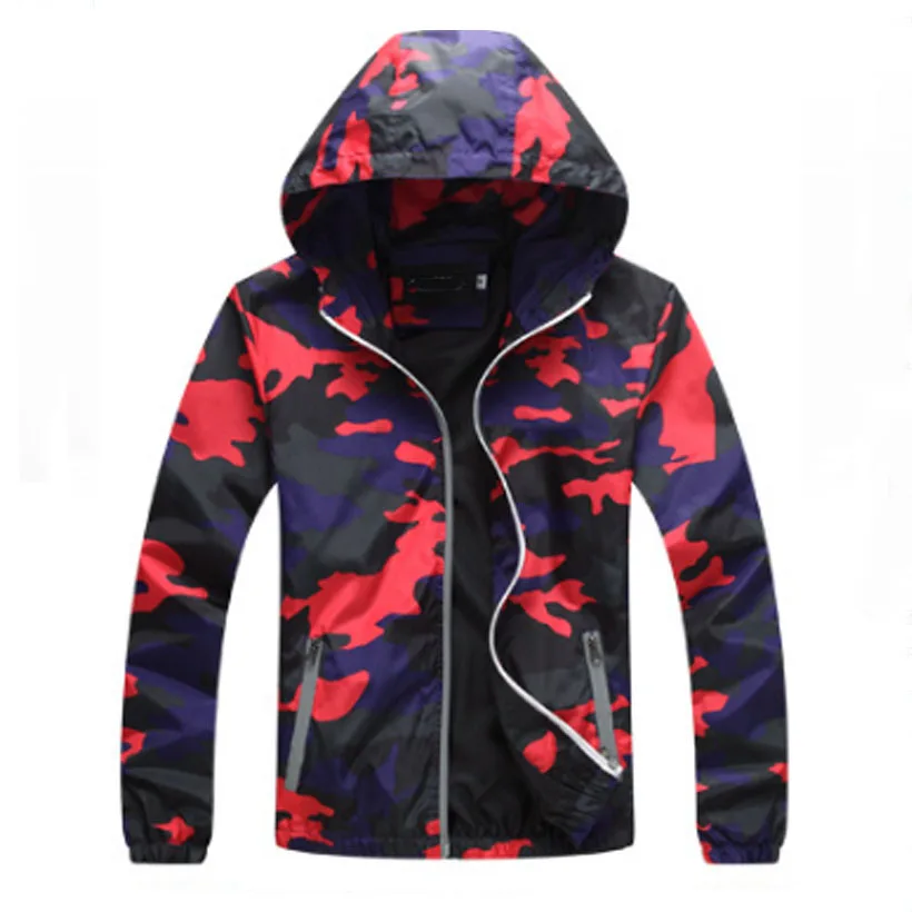 70% OFF Men's new 2019 camouflage hooded jacket with zipper casual coat