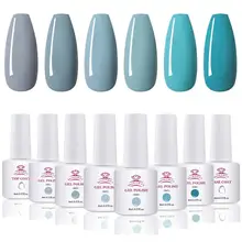 Makartt набор гель-лаков для ногтей осень зима серия 6 цветов 8 мл синий серый гель лак основа верхнее покрытие лак для ногтей
