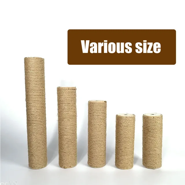 Cat Scratching Post Tree Sisal Solid Wood Climbing Frame Replacement