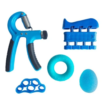 

5pcs/set Gym Fitness Adjustable Hand Grip Set Finger Forearm Strength Muscle Recovery Heavy Hand Gripper Exerciser Trainer