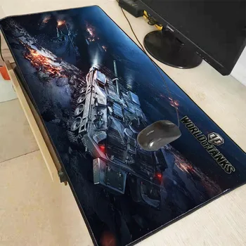 

MRGBEST World of Tanks Beast XL Large Locking Edge Gaming Mouse Pad CS GO Keyboard RGB Mousepad Wrist Rest Table Computer Mat