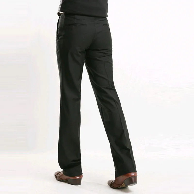 Мужской костюм брюки Лето Тонкий участок корейской версии тонкий микро-скольжения бизнес случайные ретро широкие модные брюки