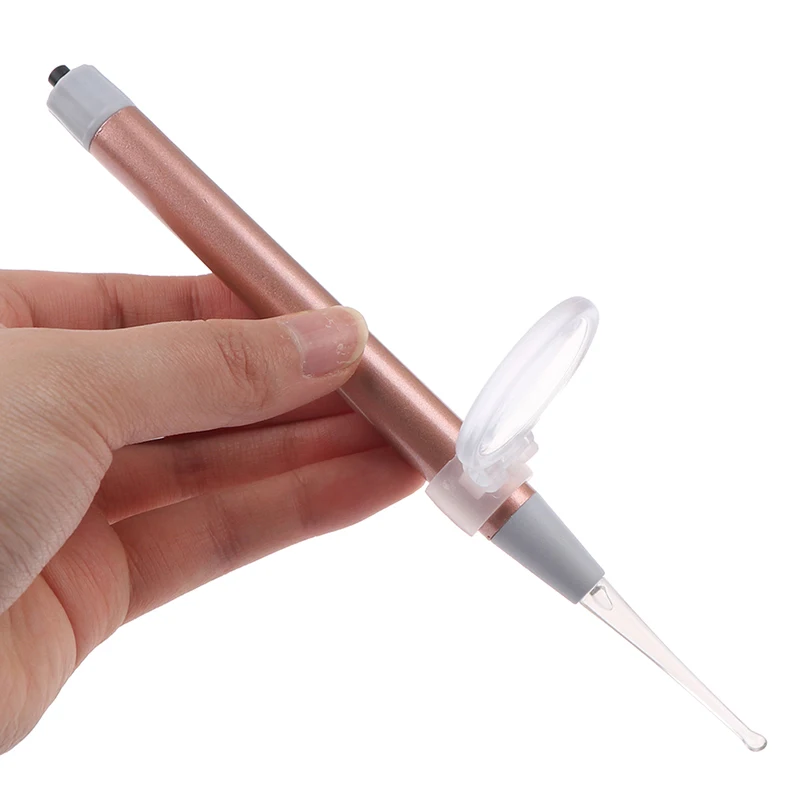LED Baby Ear Wax Removal Cleaner Tool Flashlight Earpick Endoscope Penlight Cleaning Remover Light Visual Spoon With Magnifier