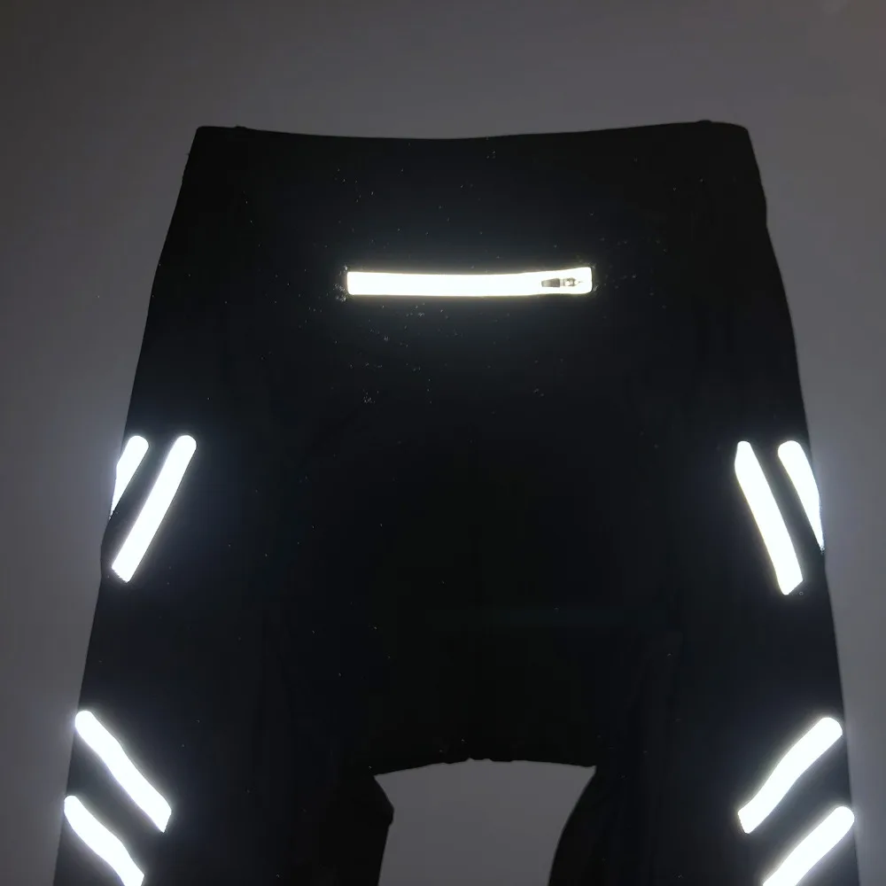 Weimostar мужские велосипедные штаны с подкладкой Coolmax гелевые Зимние флисовые теплые длинные штаны MTB велосипед гоночный велосипед облегающие черные светоотражающие