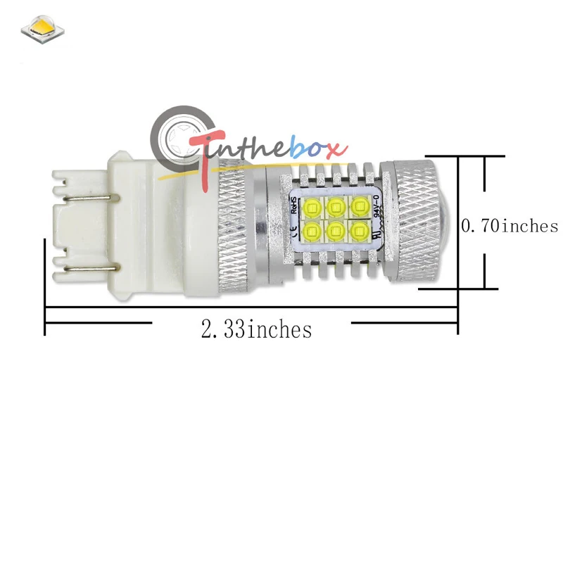 GTinthebox 2 шт Xenon Белый светодиодный дневные ходовые огни для 2011& up Jeep Grand Cherokee
