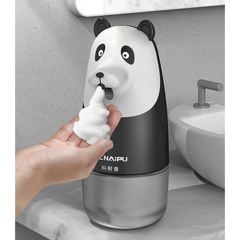 

Lovely Panda Shaped Soap Dispenser Plastic Manual Soap Liquid Box Portable Liquid Soap Holder Refillable Empty Soap Container