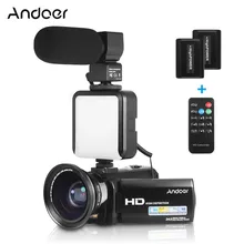 Andoer HDV-201LM 1080P Full HD Цифровая видеокамера мини DV рекордер 24MP 16X цифровой зум 3,0 дюймов ЖК-экран