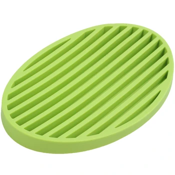 

Practical Fashion Silicone Home Bathroom Flexible Soap Dish Plate Soap Holder Soapbox Green