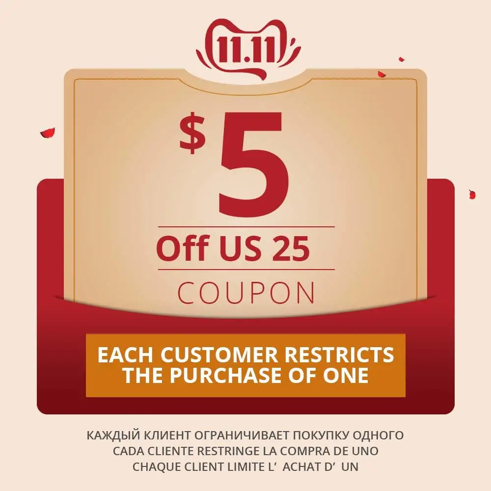Купон США $5 доступен для 11 (один клиент может купить только 1 шт. выпуск 5 купона s