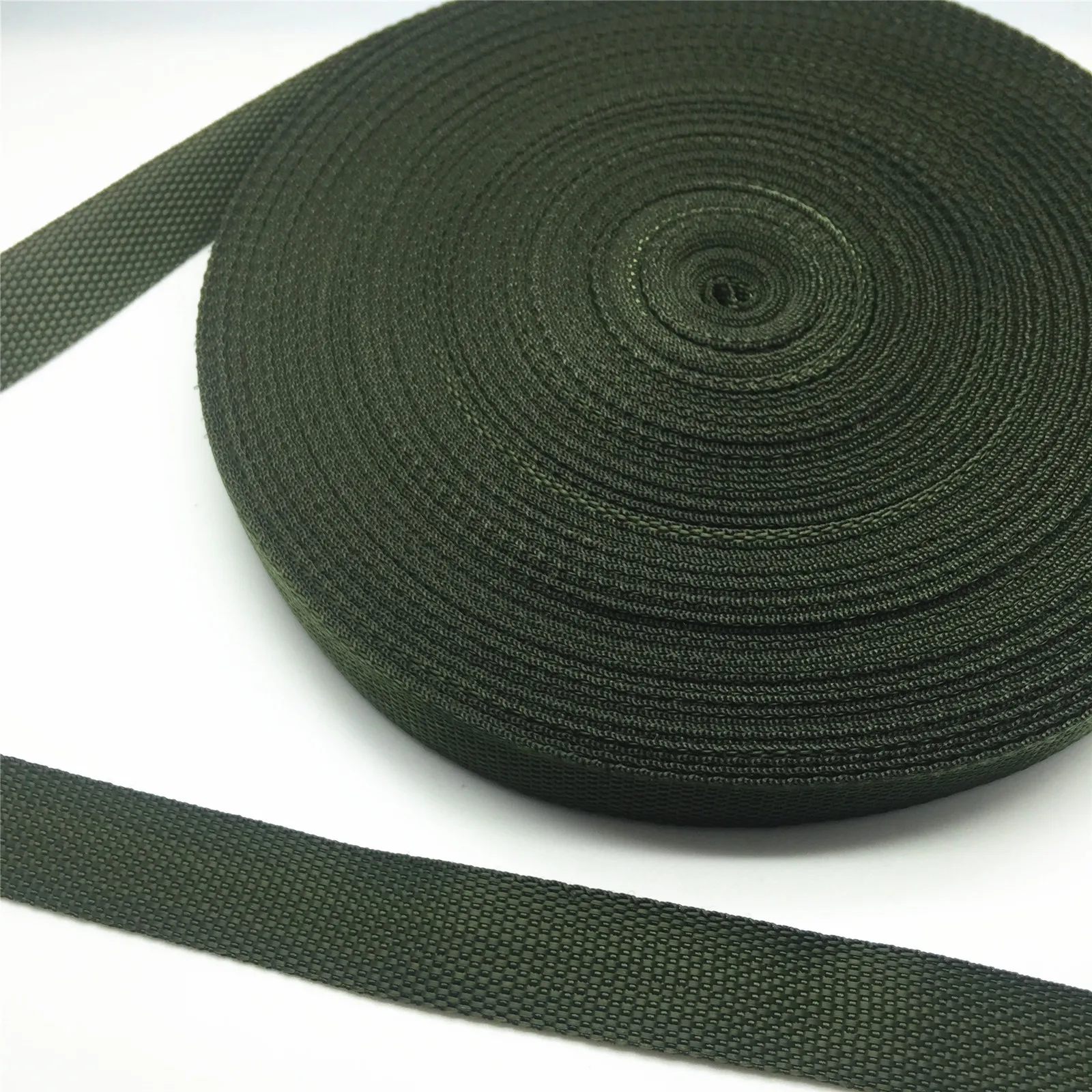 Army green Новинка, 5 ярдов, 20 мм, широкий ремень, нейлоновая тесьма, рюкзак, ремень безопасности, сделай сам, веревка для домашних животных, швейные изделия - Цвет: Army green