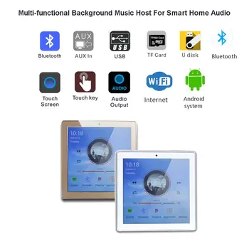 

Touch Screen WiFi audio Wall panel Amplifier Smart home Theater Cinema Bluetooth Wireless Music System RS485 USB