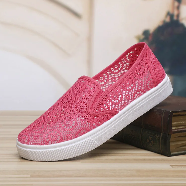 

New Style 2019 Hot Selling Summer Mesh Shoes Casual Breathable Old Beijing Cloth Shoes WOMEN'S Shoes