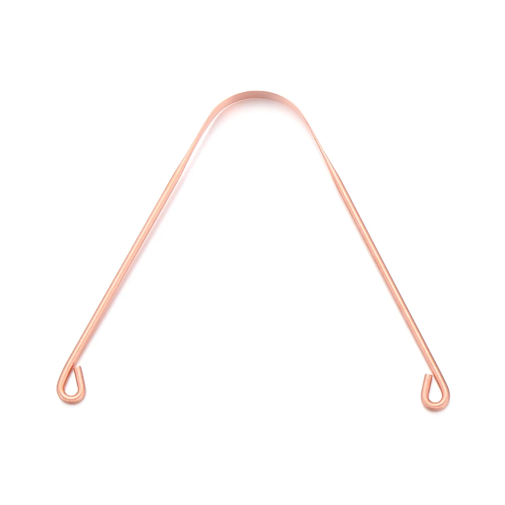 Copper Tongue Scraper Cleaner Stainless Steel Dental Cleaning Health Tool Fresh Breath Bad Breath Care Oral Hygiene Toothbrushe