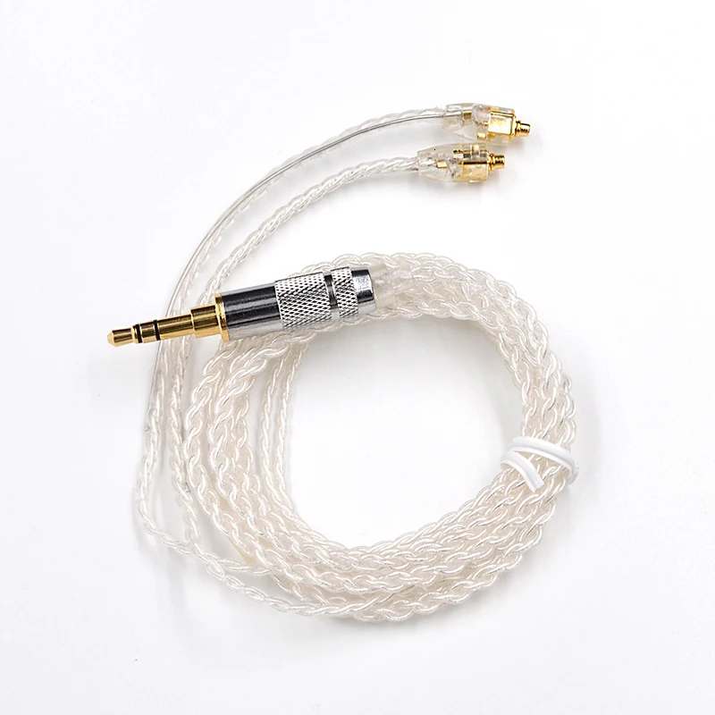 KZ AS10 KZ ZS10 ZST/ES3/BA10 выделенный кабель 2pin 0,75 мм разъем Модернизированный посеребренный кабель используется для KZ ZS10/ZSR/ZSN KZ ES4
