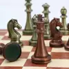 Metal Glossy Golden And Silver Chess Pieces Solid Wooden Folding Chess Board High Grade Professional Chess Games Set Gift 4