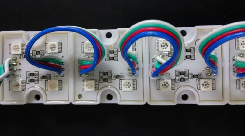 DC 12 В 4 светодиодный S 5050 SMD RGB Водонепроницаемый светодиодный модуль свет лампы Бесплатная доставка