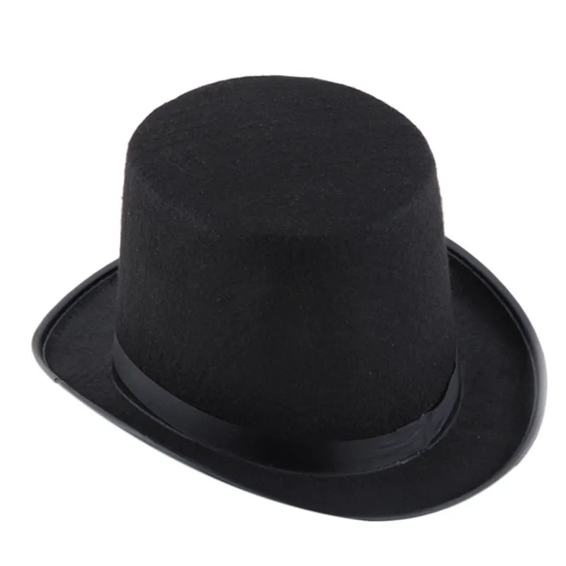 Шляпа для Хэллоуина, Черная кепка, карнавальный костюм, аксессуары, гибридная фибра, Волшебная джазовая шляпа для Хэллоуина, Прямая поставка
