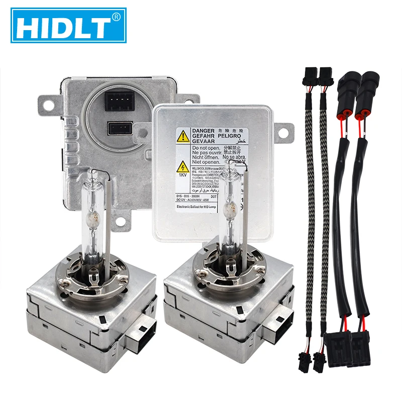 HIDLT Original Metal D3S HID Headlight Ballast Kit Xenon D1S 6000K 4300K 5000K 8000K Car Light Headlamp Bulb D1S D3S Xenon Kit