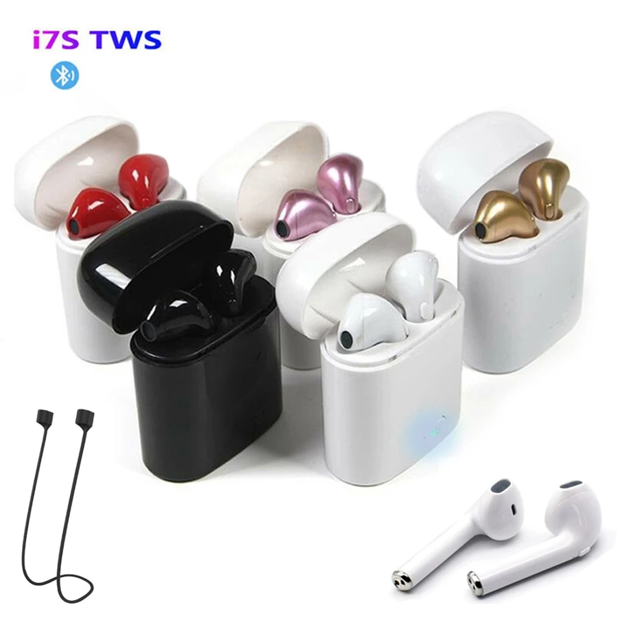 Tws Earphones Mini Wireless Earbuds Charging Box Sport Handsfree - Earphones & Headphones