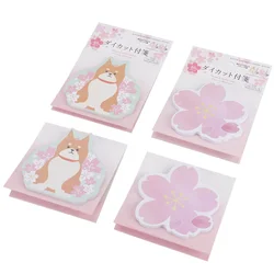 Bloc notes thème Sakura, papier créatif, Adorable, Style japonais (Style A B D), 4 pièces 