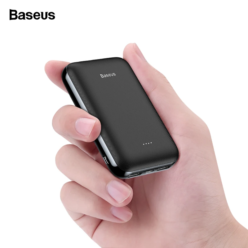  Baseus 10000 mAh Mini Power Bank Kleine Tragbare Ladegerät 10000 mAh Power Für iPhone Xiaomi Samsun