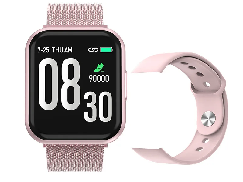 MKSQ9-Gold MKS Smartwatch IP67 водонепроницаемые носимые устройства Bluetooth Шагомер монитор сердечного ритма цветной дисплей умные часы для Android/IOS - Цвет: MKSQ9-Gold