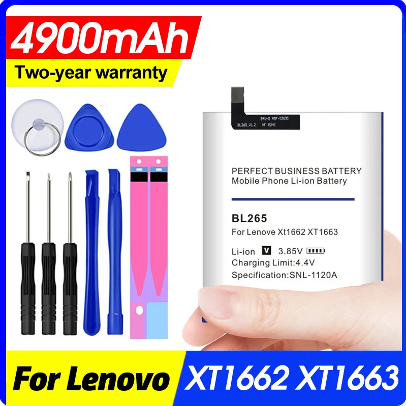 2020 новый аккумулятор Bl265 для Lenovo Xt1662 Moto M Xt1663 4900 мАч | Мобильные телефоны и