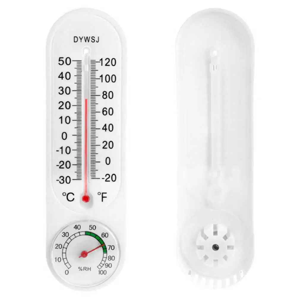 OcioDual термометр гигрометр аналоговый палстический температура в °C °F Влажность Белый контроль комнатный термометр один дом a