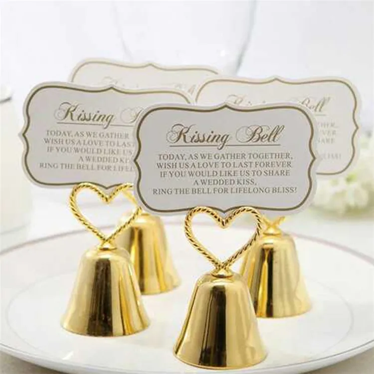 20pcs-lot-FREE-SHIPPING-Kissing-Bell-Silver-Bell-Place-Card-Holder-Photo-Holder-Wedding-Table-Decoration