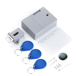 Интеллектуальная батарея SmartLock RFID IC карта датчик ящика шкафа DIY Невидимый Hidde цифровой замок без перфорации отверстия