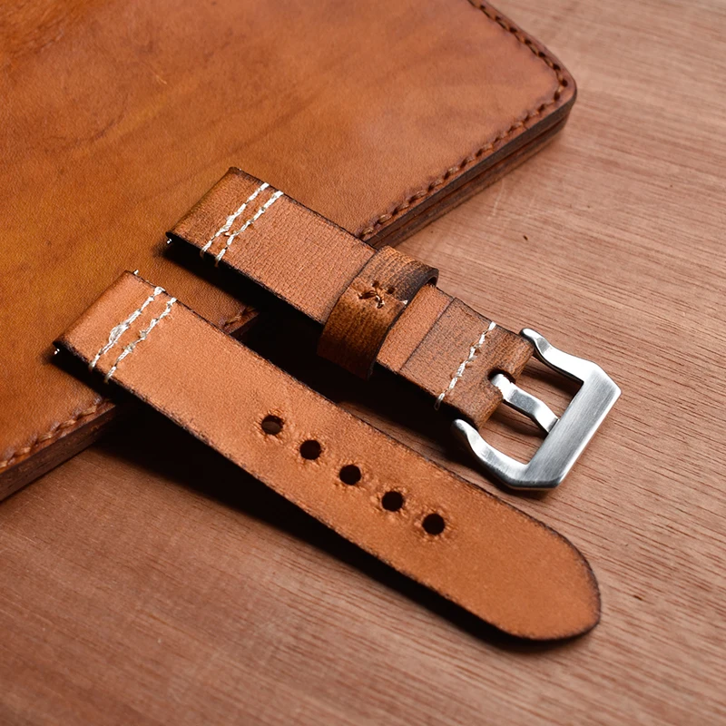 2019-Retro-Thick-Leather-Wrist-Strap-for-Watch-Band-Classic-Bracelet-Watchband-20mm-22mm-24mm-High