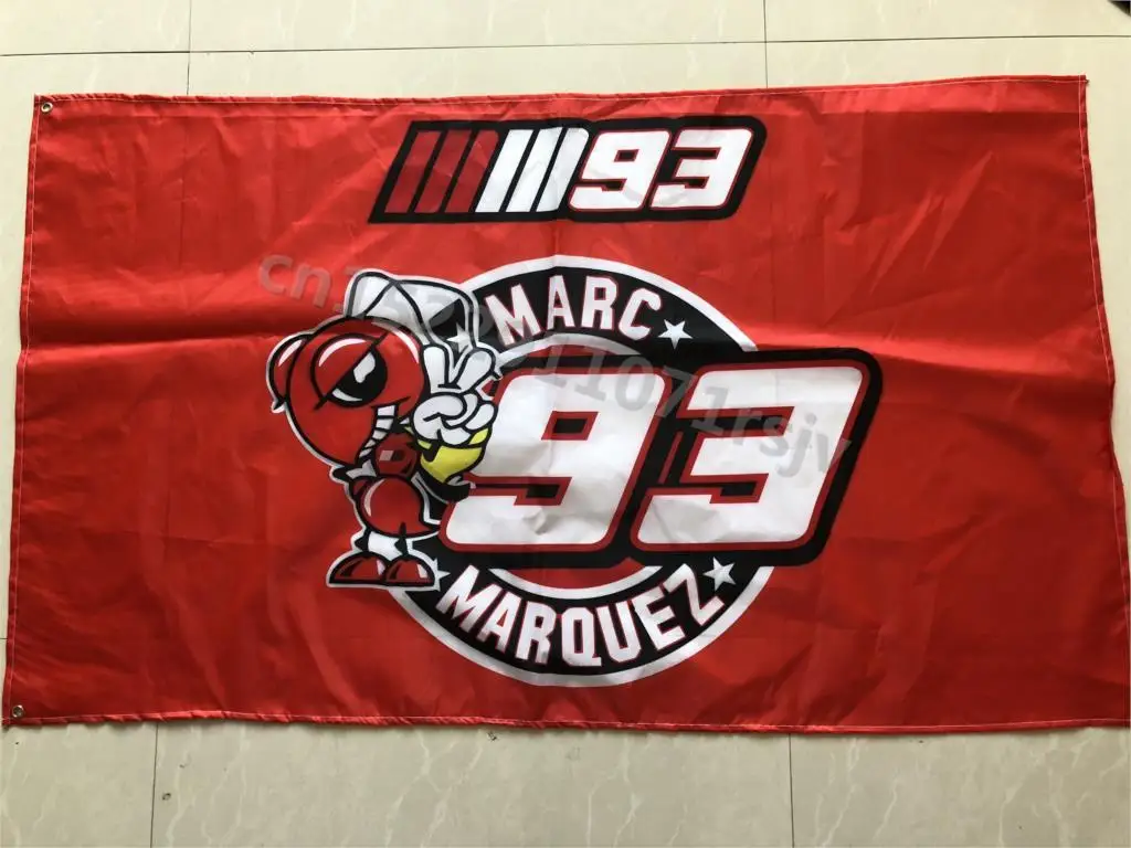 3ft x 5ft 3 x5ft бренд Марк Маркес представляет 93 баннер, флаг печати баннер, флаг из полиэстера Размеры 150*90 см