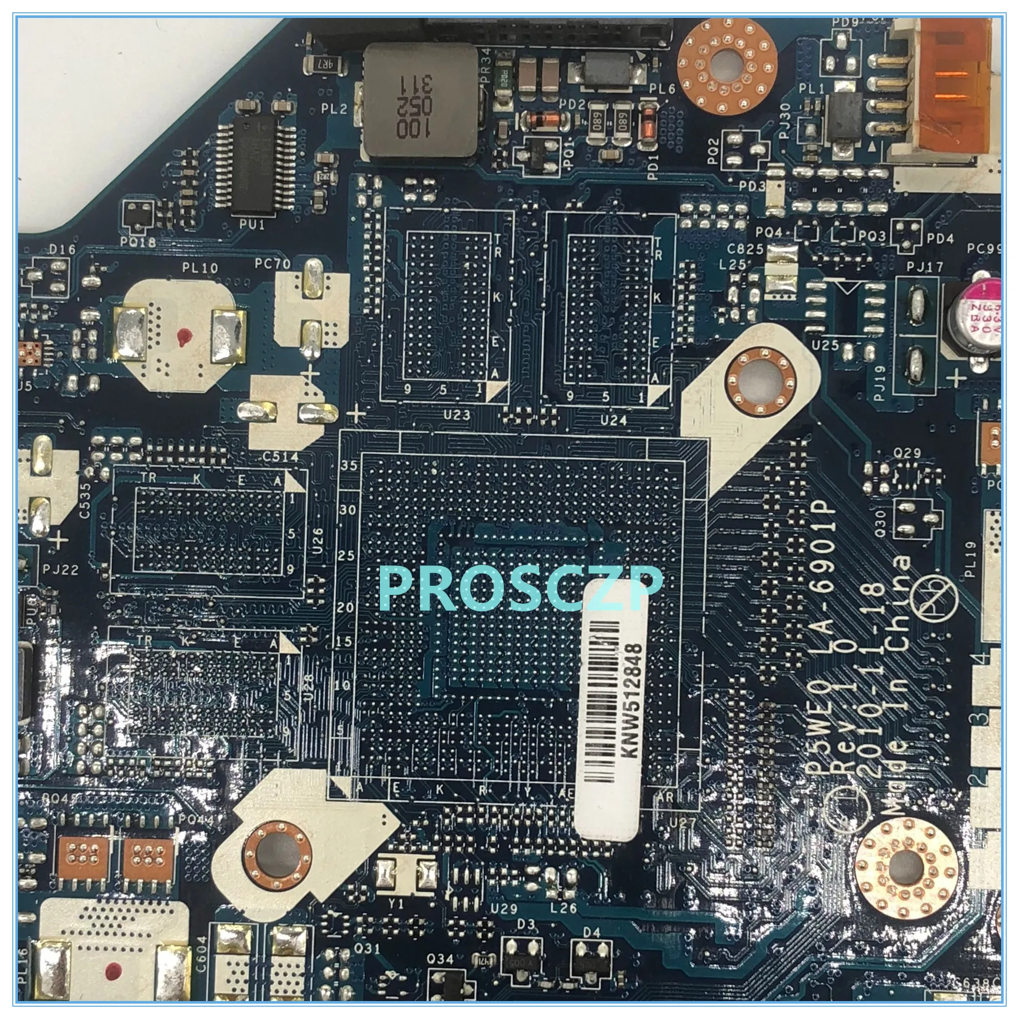 Для 5750 5750G 5755 5755G материнская плата для ноутбука P5WE0 LA-6901P HM65 хорошо работает