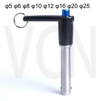 

MS17986 L-Handle Ball lock pin/ PUSH pin/ quick release pin / BLPL.dia 5/6/8/10/16/20 .Chinese factory STOCKED VCN118