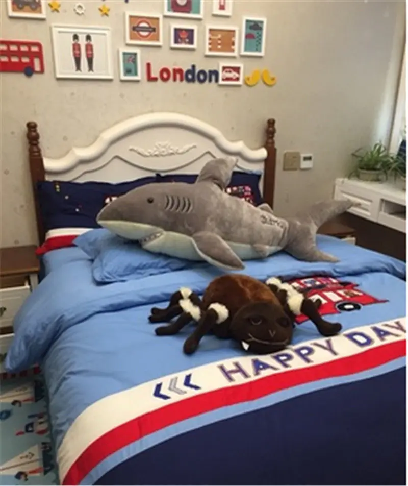 7" гигантская большая акула серые плюшевые мягкие игрушки кукла мягкие животные Подушка детский подарок плюшевые игрушки