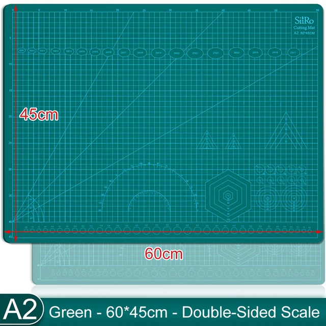 30 x 45 cm Self-Healing Cutting Mat, A3 Cutting Mat PVC Double Sided  Non-Slip Gridded Rotary Mat for Cutting Sewing Craft - AliExpress