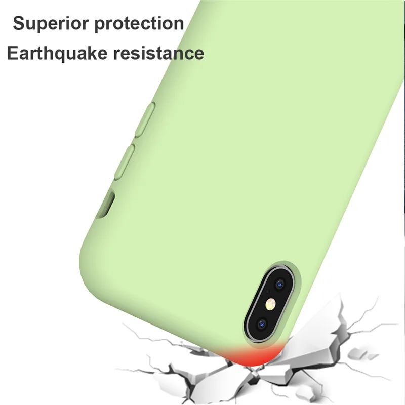 Мягкий жидкий силиконовый чехол для Apple iPhone X XS MAX XR чехол для Coque iPhone 7 8 6S Plus 7Plus Capa funda без логотипа