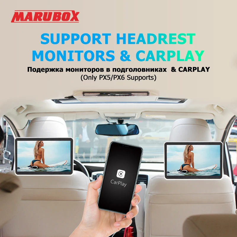 MARUBOX 7A606PX5 Штатная магнитола для SSANGYONG Kyron 2005 2015 Штатное головное устройство Android 10.0
