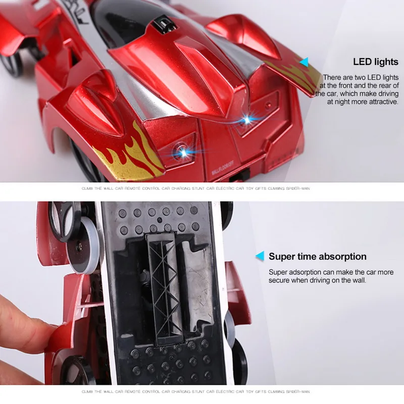CYSINCOS Children Climbing Racing Climbing Wall Stunt Cars Kids Toys Wireless Electric Remote Control Battery Charging Toys CYSINCOS Children Climbing Racing Climbing Wall Stunt Cars Kids Toys Wireless Electric Remote Control Battery Charging Toys