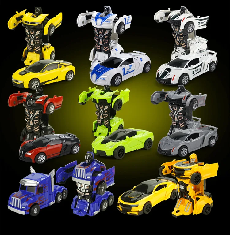 Вечерние Забавные игрушки роботы-трансформеры RC автомобиль дома модели спортивных автомобилей столкновения деформации классические детские игрушки для детей подарки на день рождения