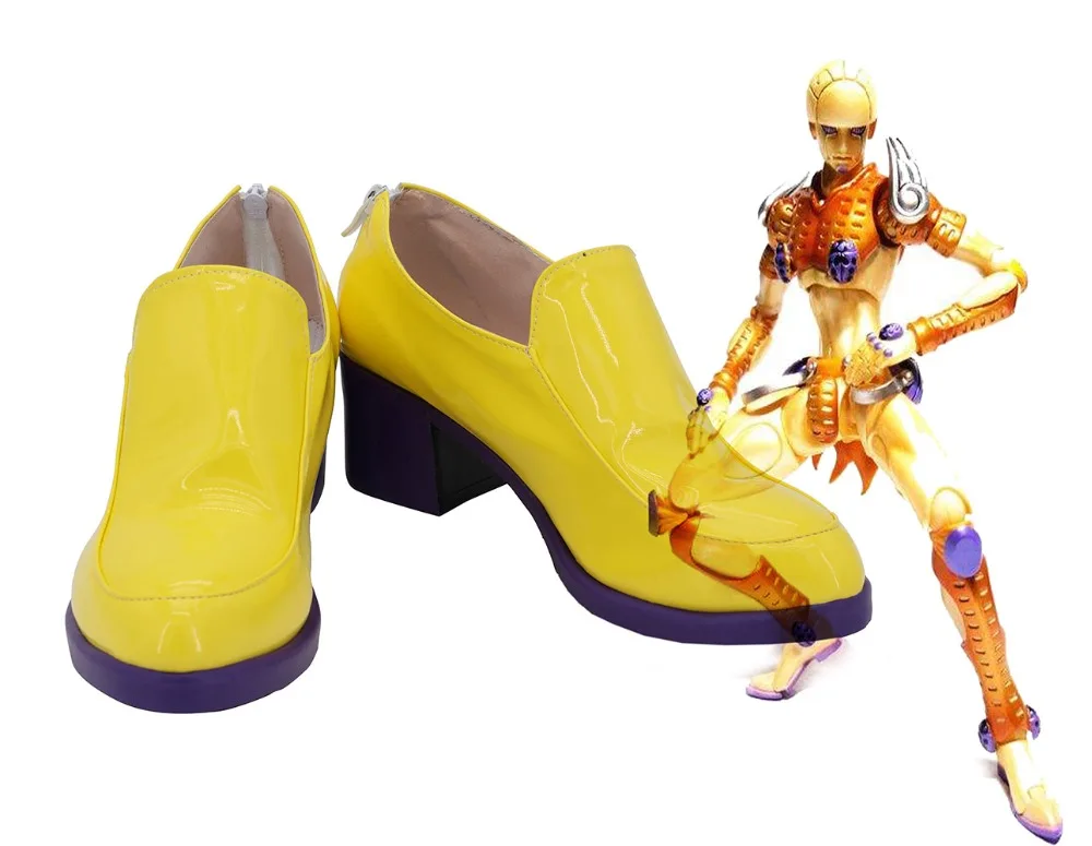 jojo's-bizarre-adventure-giorno-giovanna-stand-gold-experience-cosplay-shoes-golden-boots-high-heel-custom-made-any-size