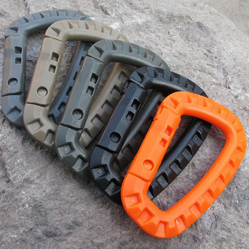

Outdoor Carabiner ITW External Buckle Plastic Steel Hanging Keychain D Type