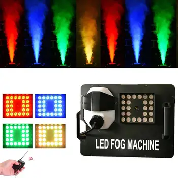 

1500W DMX Fog Machine 24x3W LED RGB Pyro Vertical Smoke Machine Professional Fogger For Stage Disco Bar Club Halloween Equipment