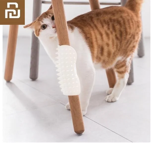 Youpin Pet cat dog U mark itching brush Soft silicone comfort massage Corner Massage Brush Hair Removal Comb Scratch Itches |