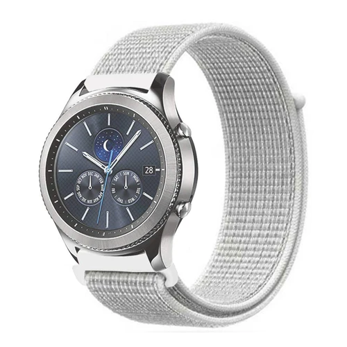 Reflective white Gear s3 22 мм ремешок для samsung galaxy watch 46 мм 42 мм ремешок для часов gear s2 20 мм спортивный нейлоновый amazfit gtr huawei аксессуары для часов - Цвет ремешка: Reflective white