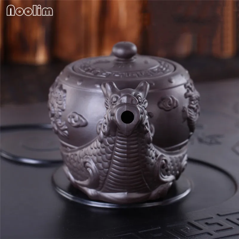 Большая емкость китайский фиолетовая глина yixing чайный горшок радиционный Дракон античный чай ручной набор для чая чайник кунг-фу водяной горшок