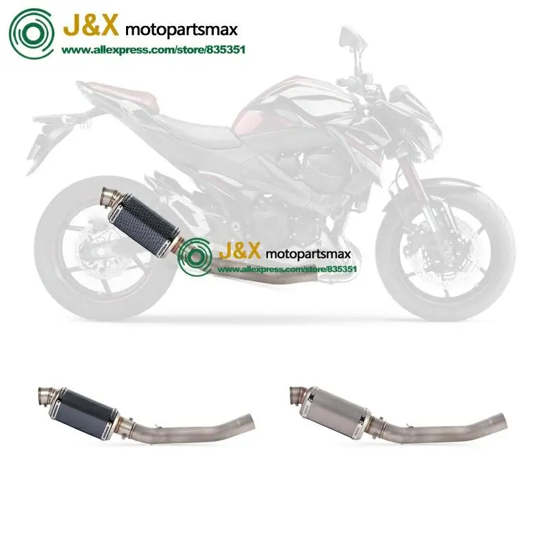 Полная система, слипоны для kawasaki Z750 Z 750, глушитель для мотоцикла, поход, средняя Соединительная средняя труба