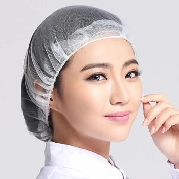 

Whole net tightness round cap food factory workshop processing work hats men and women white head cap net cap lining factory hat